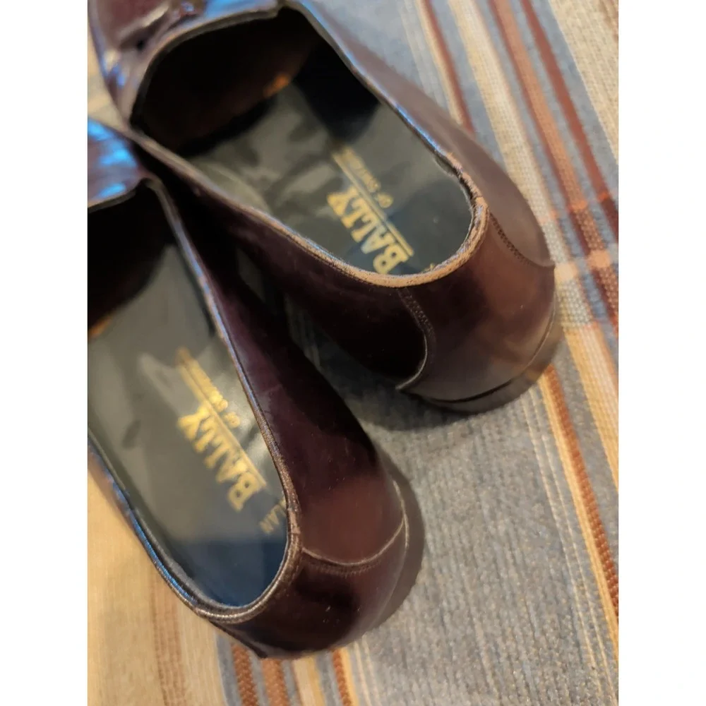 Bally Of Switzerland Men's Brown Leather Shoes Size 11D With Tassels ALAN